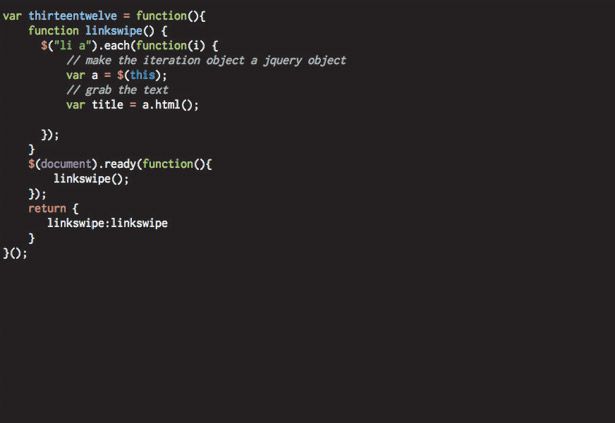 JavaScript animations: the link swipe | Creative Bloq