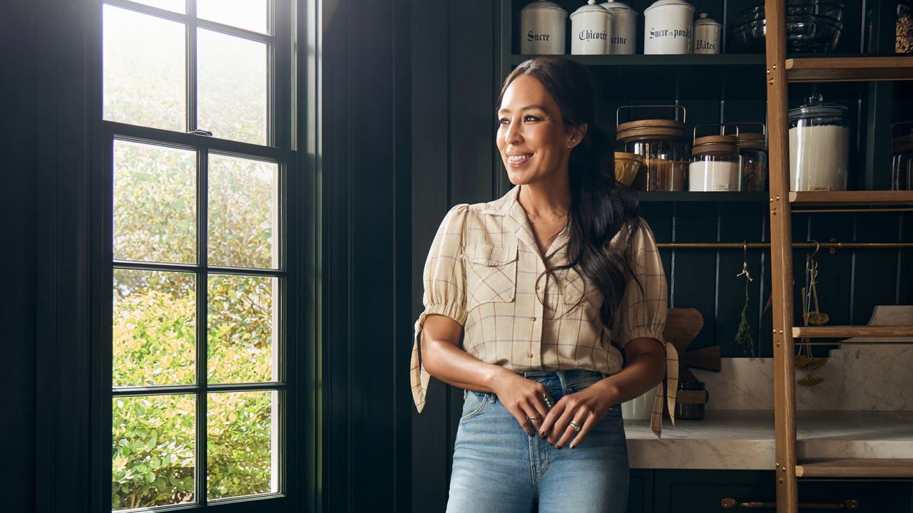 Joanna Gaines in her kitchen