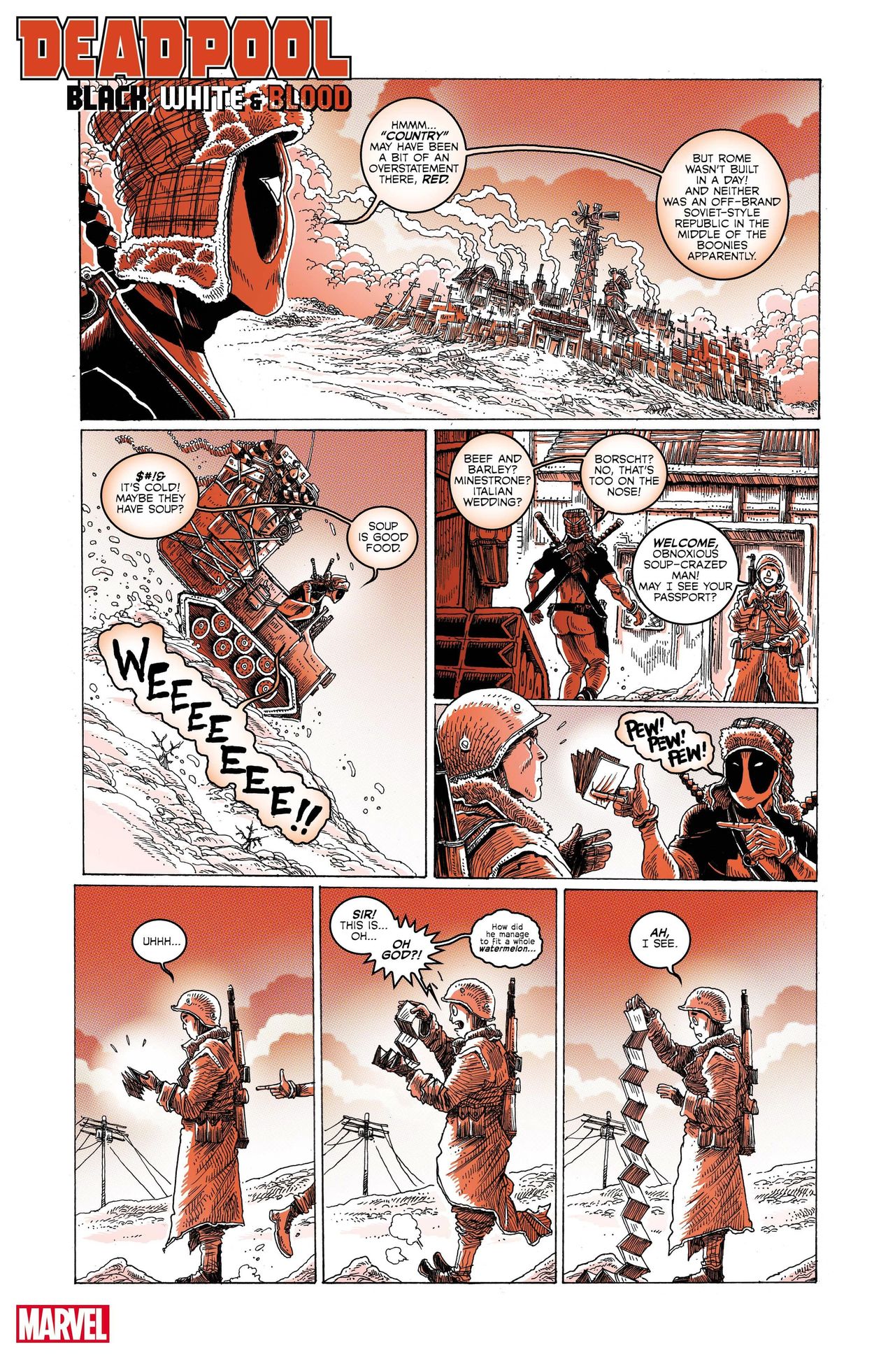 Deadpool: Black, White &amp; Blood