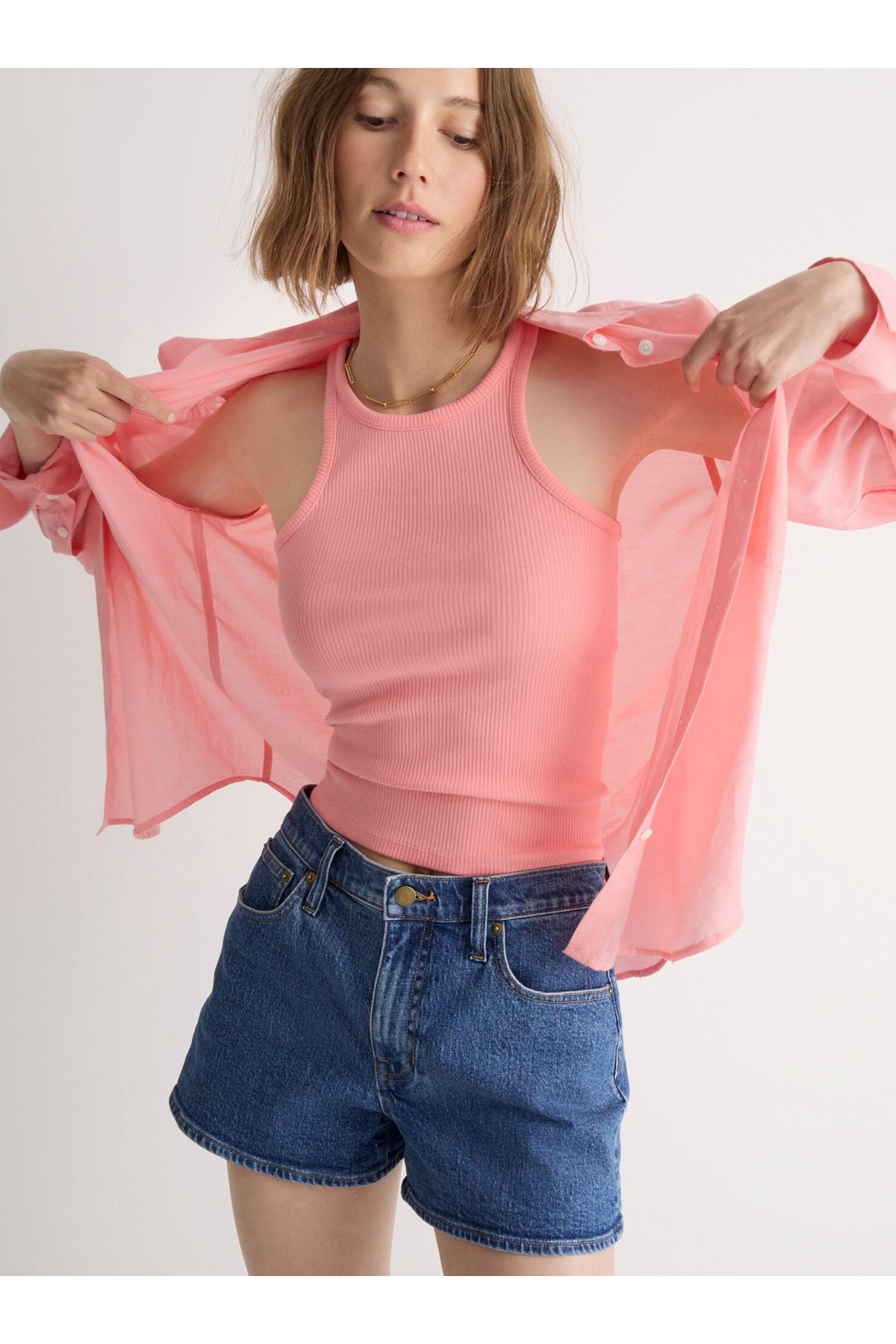 J.Crew New Favorite Tank Top in Vintage Rib