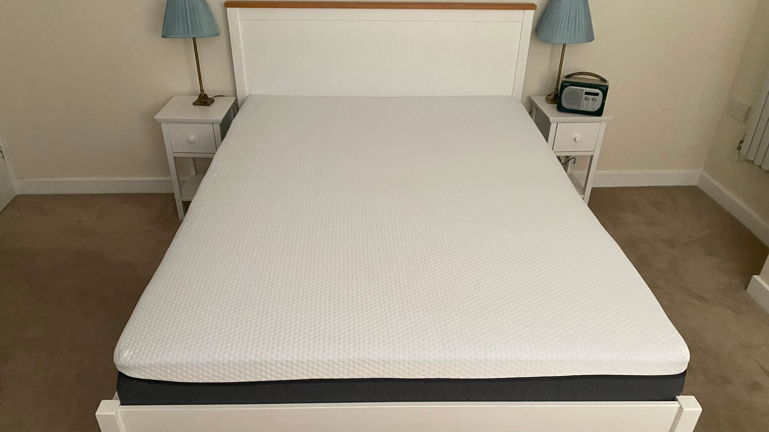 The Emma Premium mattress on a bed