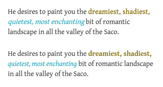 This example shows that browsers have no business meddling with our web fonts. User proper styles to keep this from happening