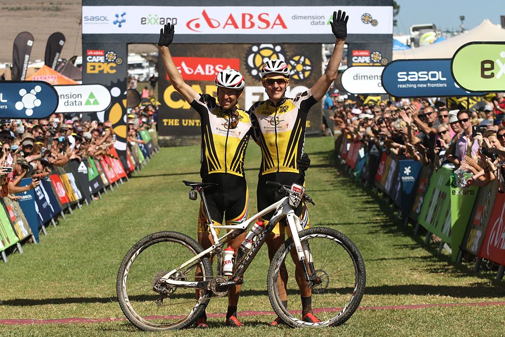 Christoph Sauser and Jaroslav Kulhavy of Investec-Songo-Specialized