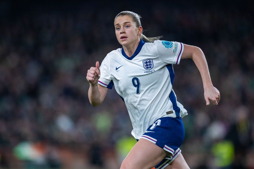 Alessia Russo of England during the Republic of Ireland V England, UEFA Women&#039;s European 2025 Qualifying match at Aviva Stadium on April 9th, 2024 in Dublin, Ireland.