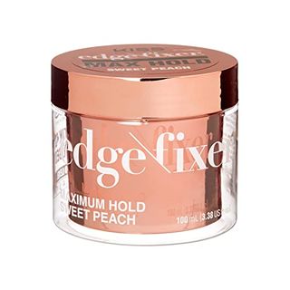 Kiss Colors & Care Maximum Hold Edge Fixer, Non-Greasy Gel Formula Infused With Biotin B7, 24 Hour Hold, ‘sweet Peach’ Scented, 3.38 Fl. Oz. (100 Ml)