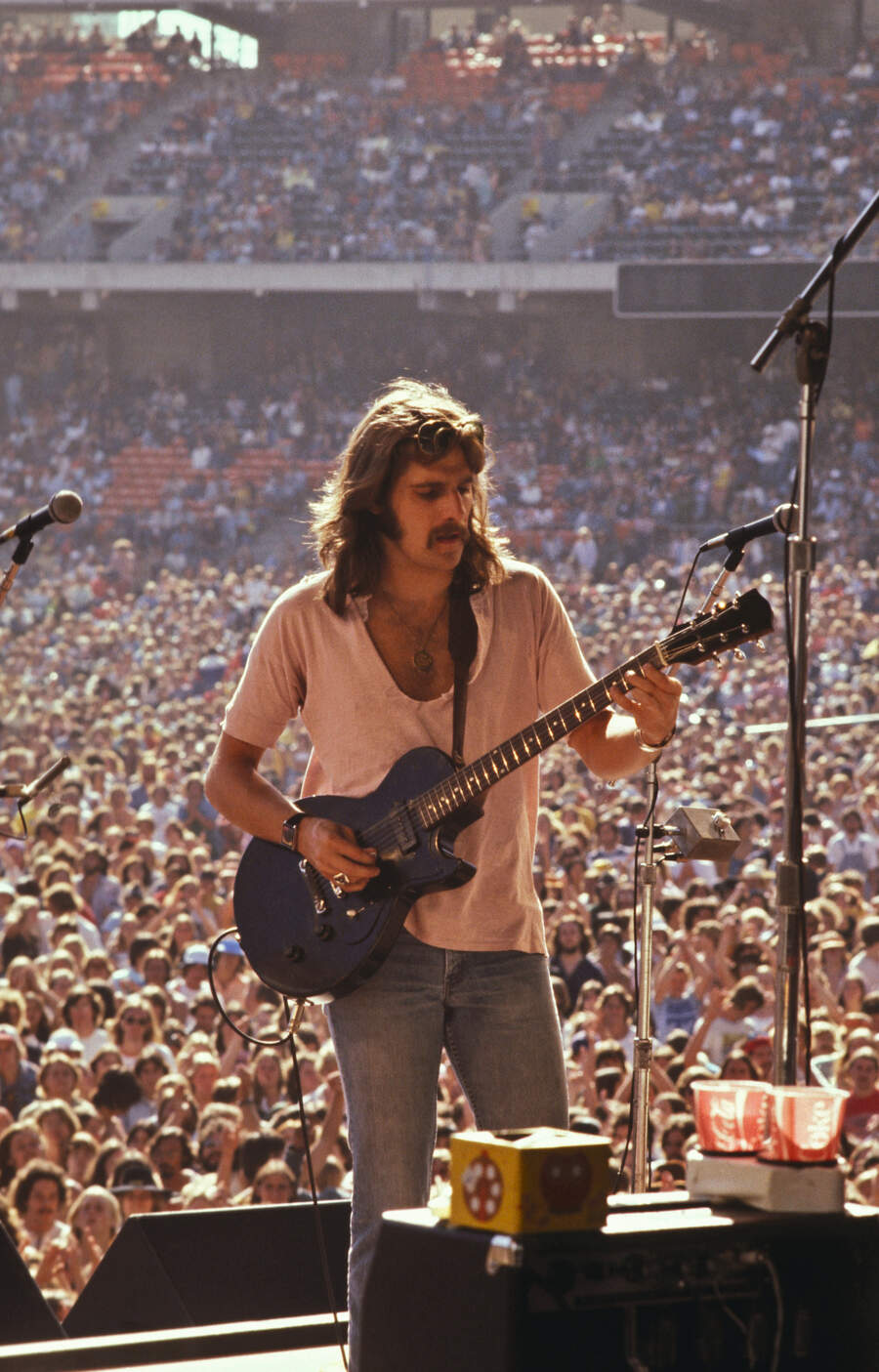 Glen Frey at the Day On The Green concert at Oakland Coliseum May 28, 1977 in Los Angeles, California