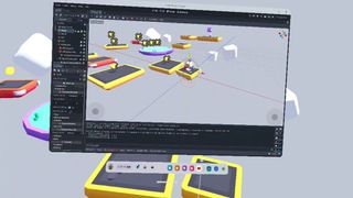 A screenshot showing the game engine Godot on Meta Quest