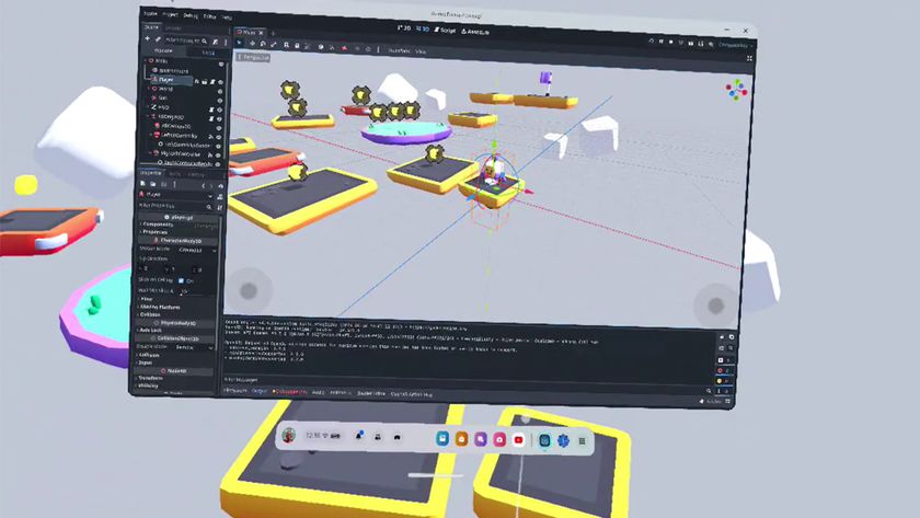 A screenshot showing the game engine Godot on Meta Quest