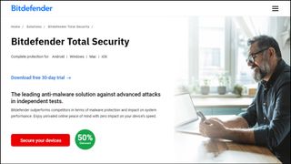 Bitdefender Total Security product page