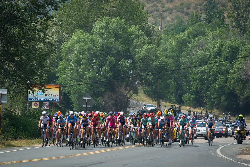 The peloton relaxed early in the stage