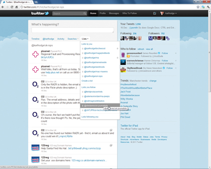 Twitter lists