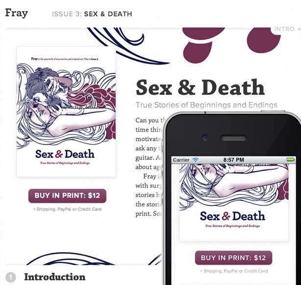 Best responsive websites: Fray