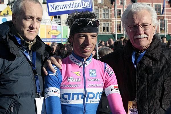 A smiling Alessandro Ballan (Lampre) poses for a memory shot.
