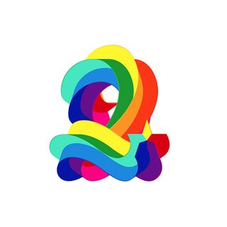 Rainbow typography