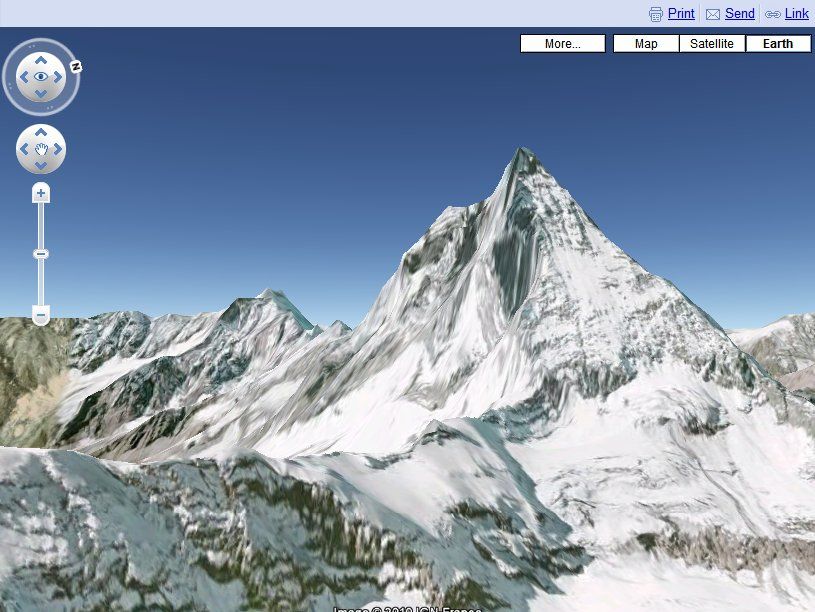 google maps 3d earth view not available