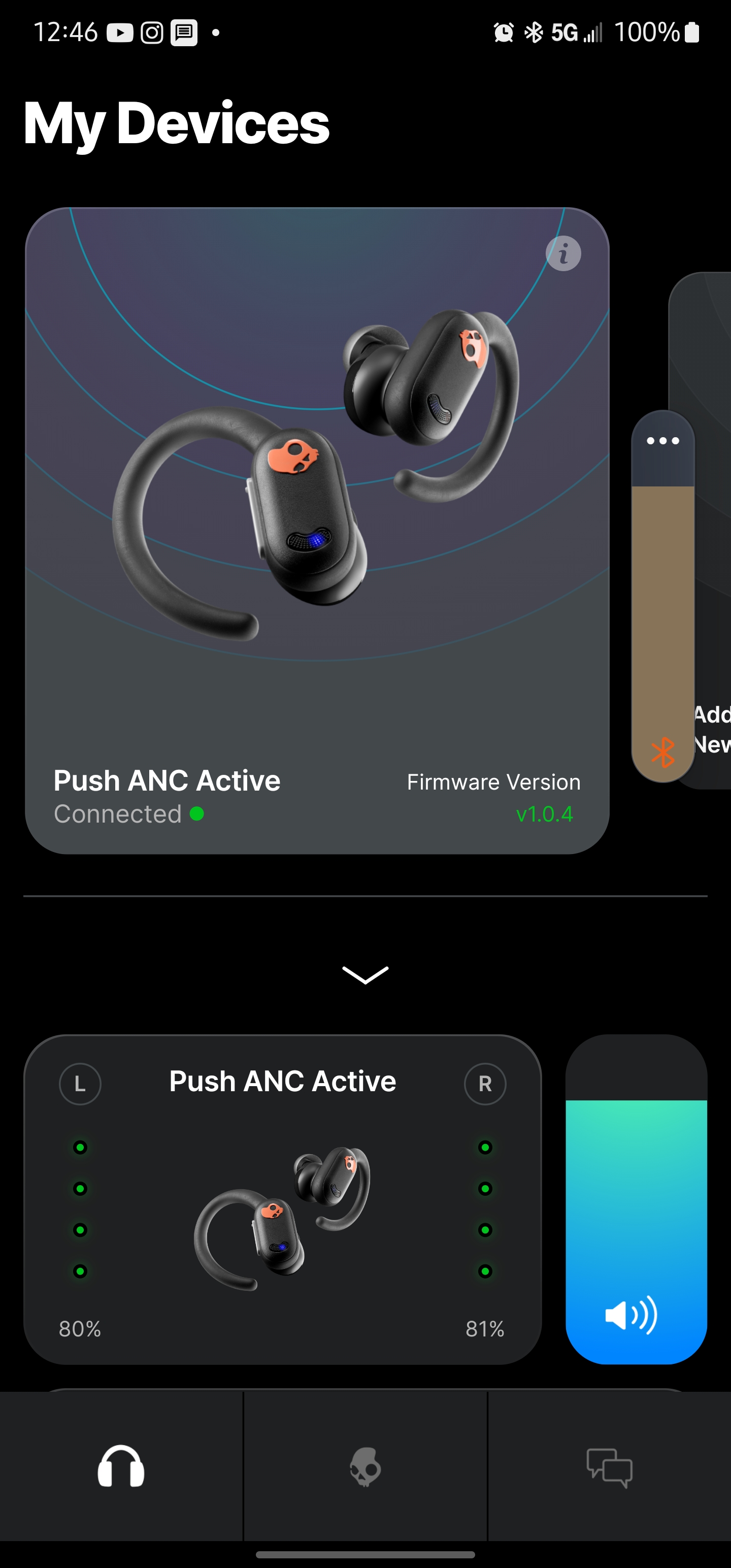 Skullcandy Push ANC Active — это надежный повседневный аксессуар с достойным звуком.