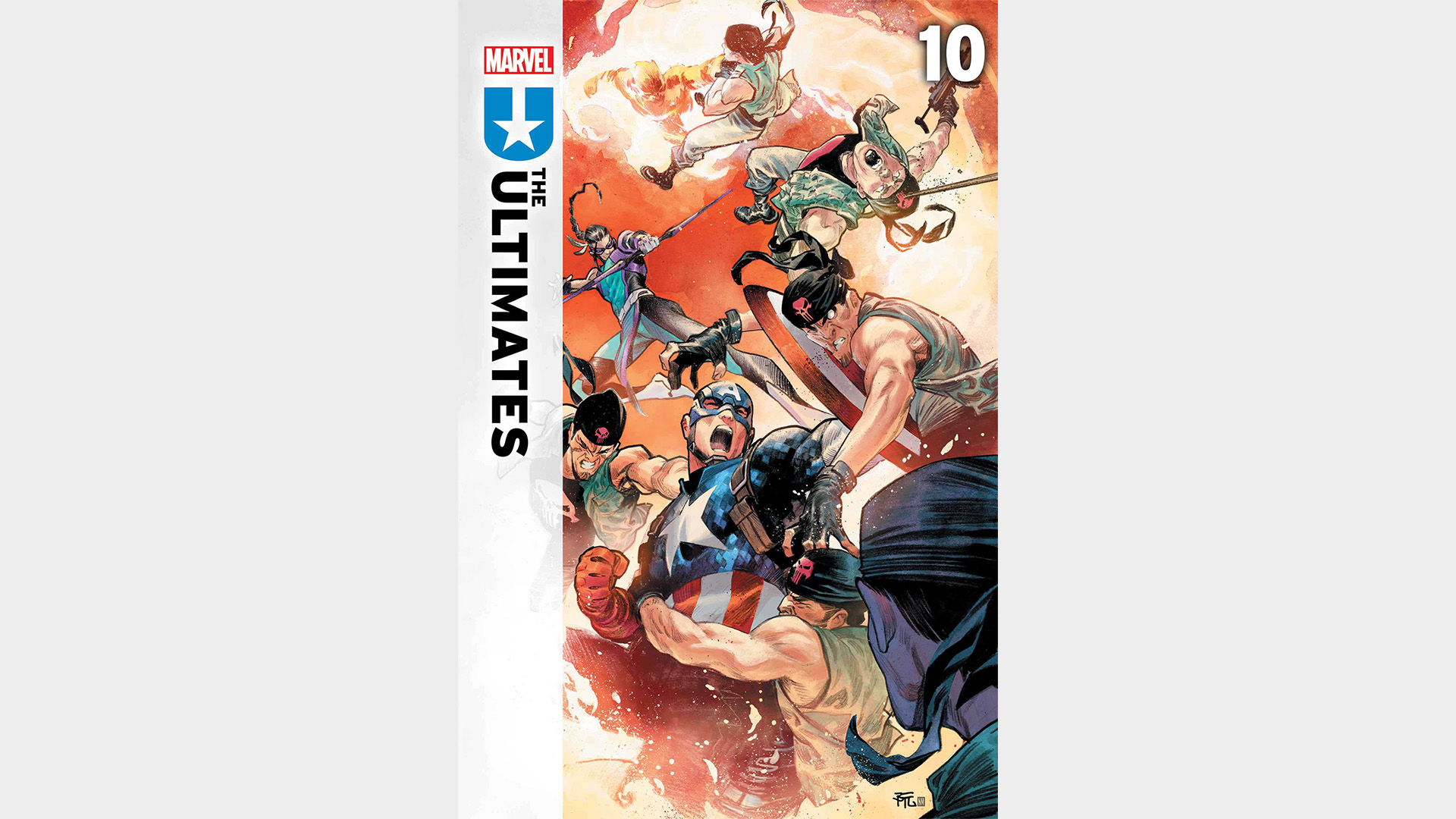 Covers for Ultimate Universe comics.