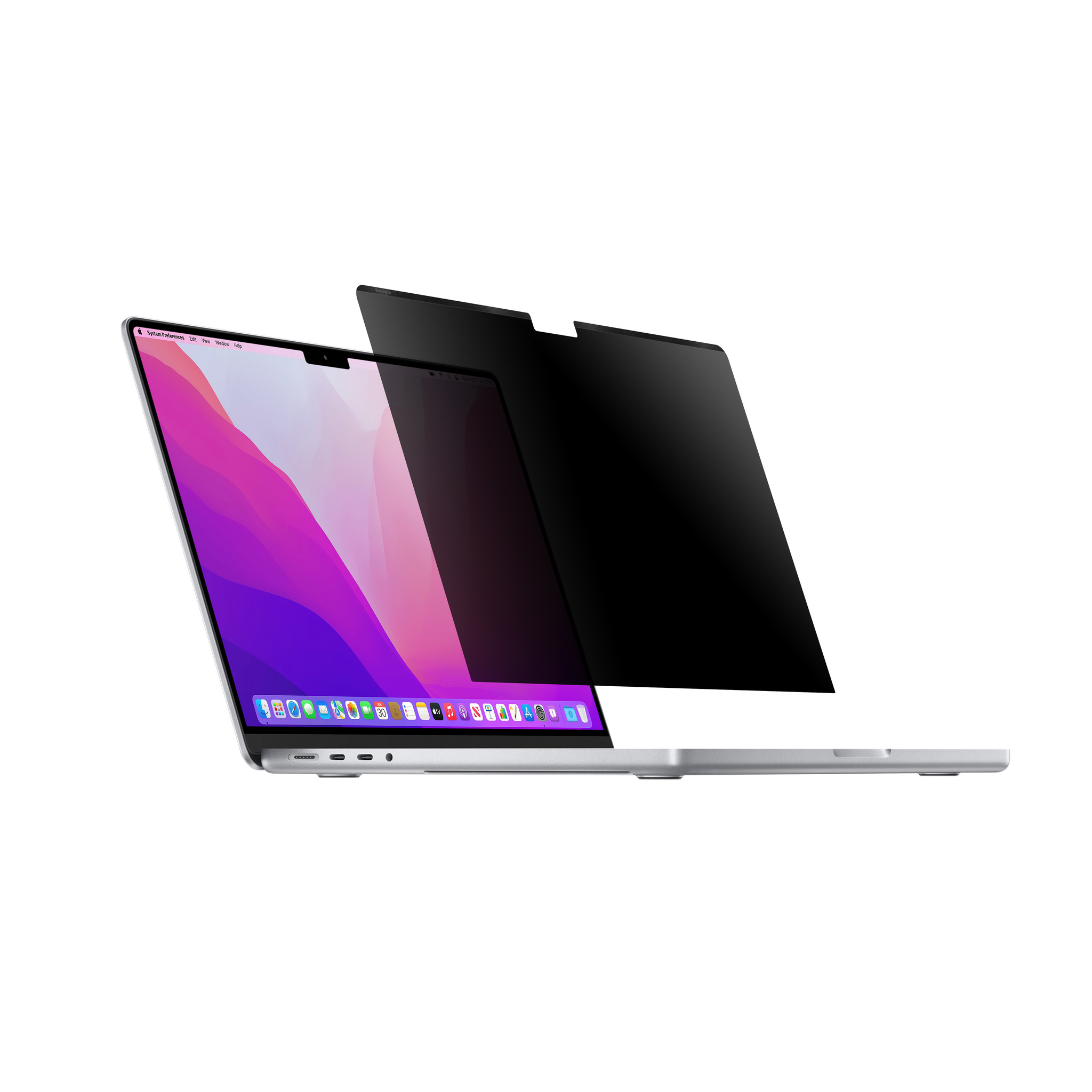 Kensington's new MacBook Pro privacy screen is built with the notch in ...