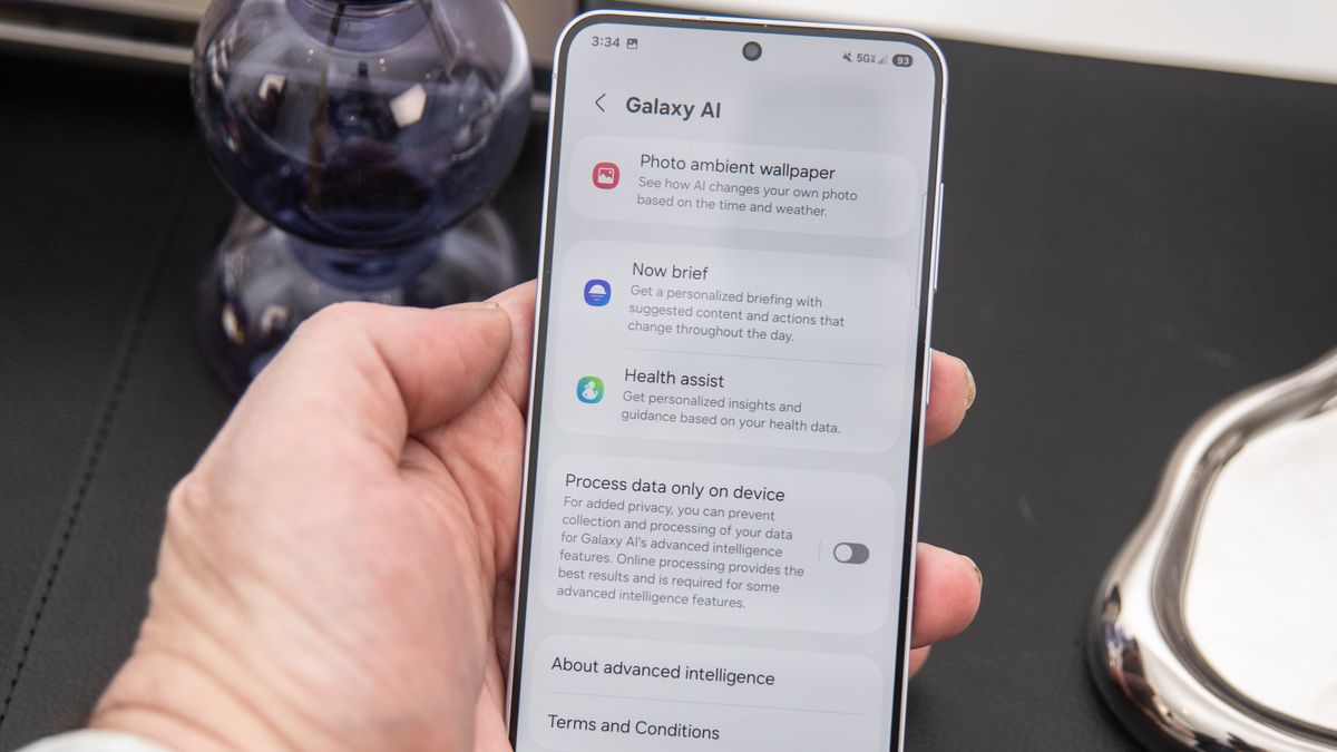 Samsung Galaxy S25 ajustes Galaxy AI