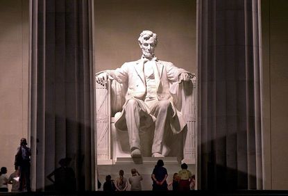 The Lincoln Memorial.