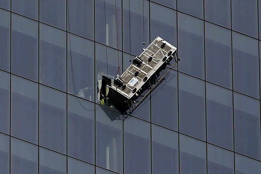 Why the 1WTC window washers were up there in the first place