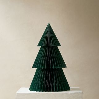 Dark green paper tree decoration