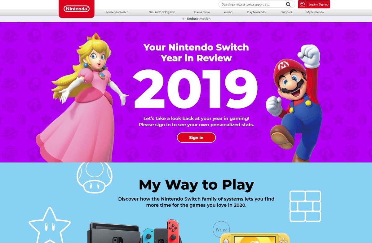 NINTENDO YEAR IN REVIEW 2019 visual data 8
