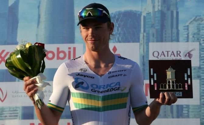 Tour of Qatar time trial winner Michael Hepburn (Orica-GreenEdge)