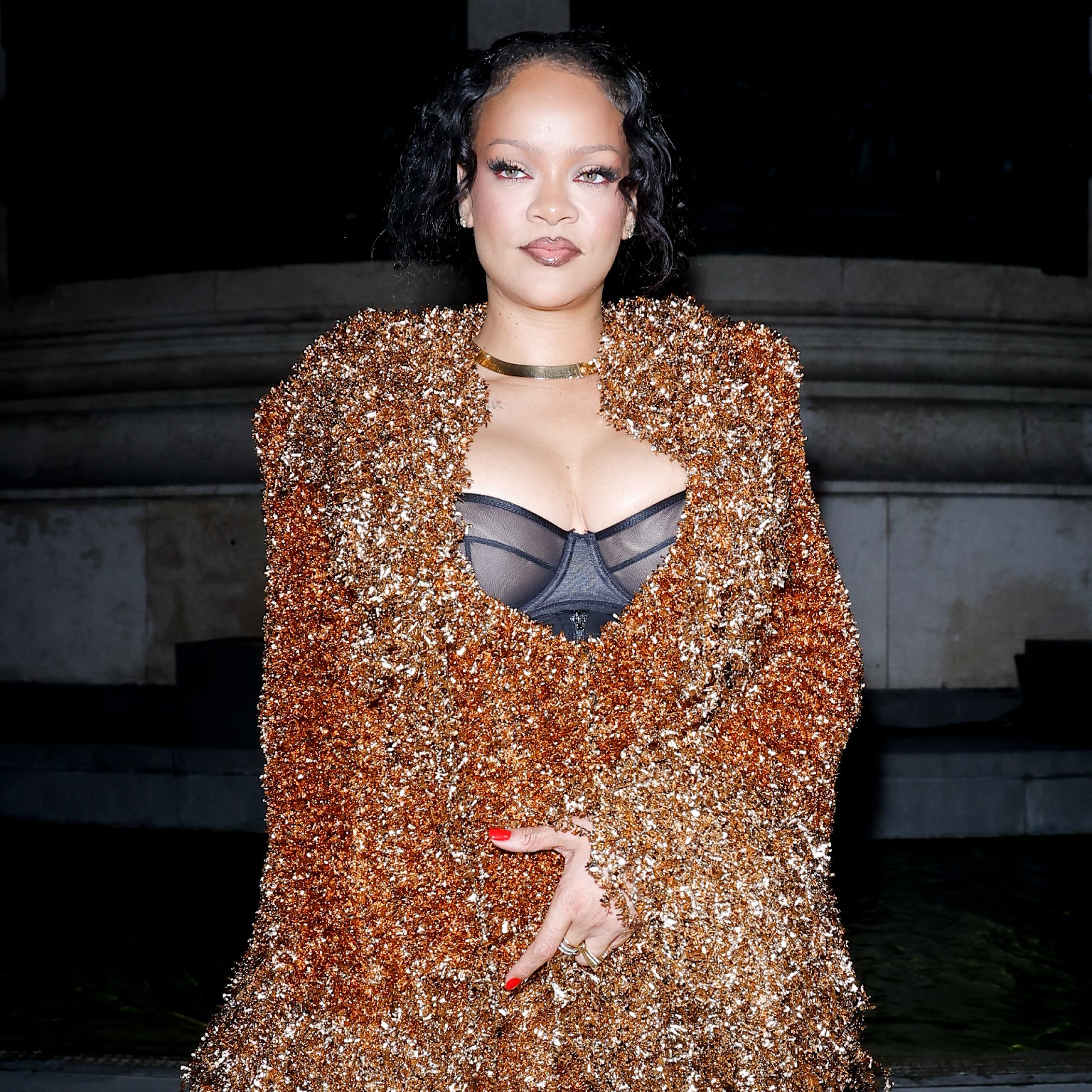 Photo of Rihanna during Paris Fashion Week 