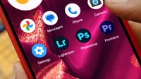 Adobe Premiere mobile on an Android device