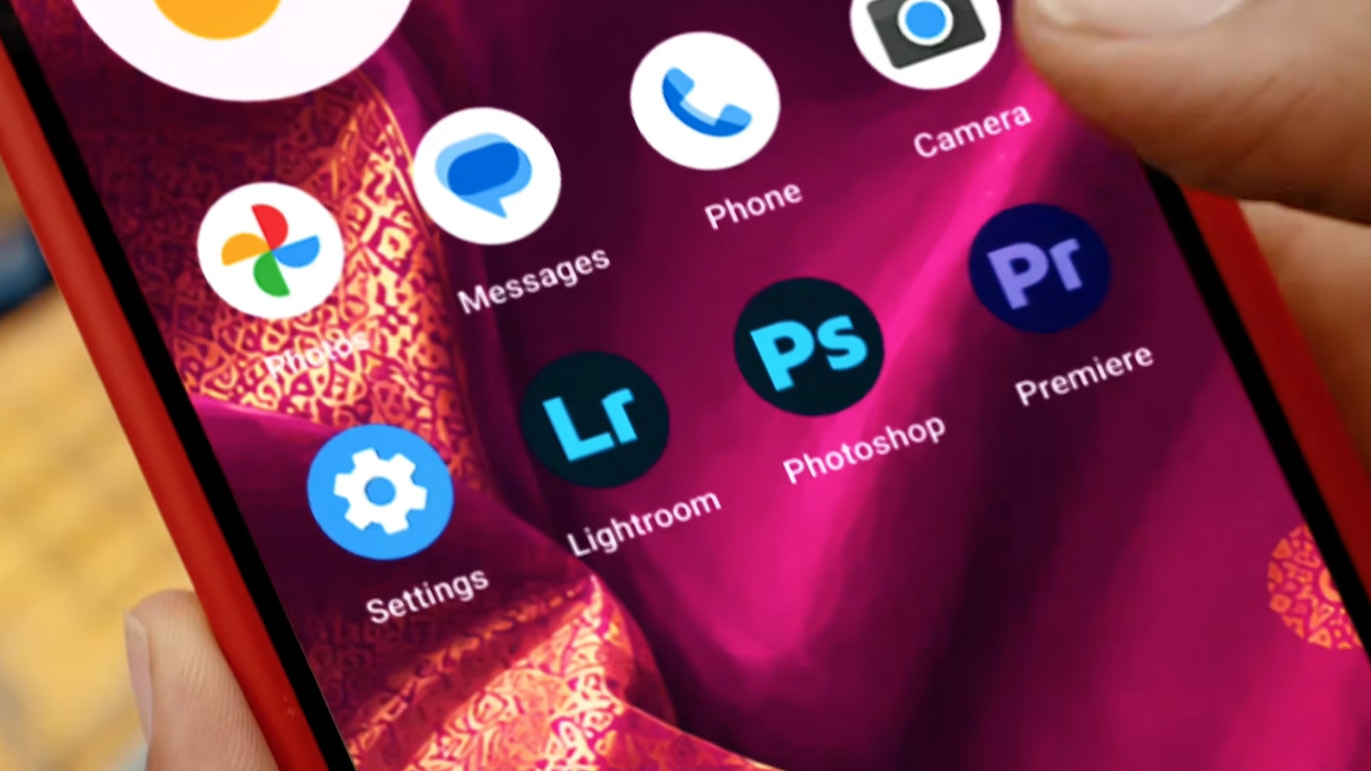 Adobe Premiere mobile on an Android device