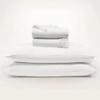 Boll & Branch Percale Hemmed Sheet Set, Queen