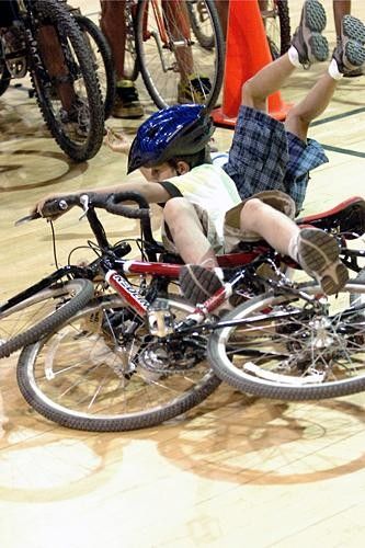 Bump 'n' thump is not for the meek of heart! Amazingly, no bikes or riders were harmed during the festivities!