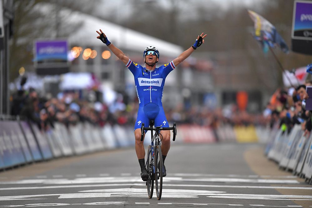 Zdenek Stybar (Deceuninck-QuickStep) wins Omloop Het Nieuwsblad