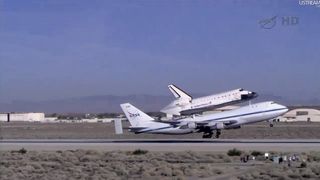 Endeavour Takeoff from Edwards Air Force Base