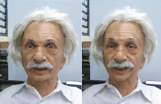 Einstein android robot mimicry 