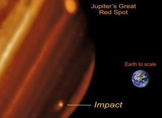 Jupiter's New Bruise Big As Pacific Ocean