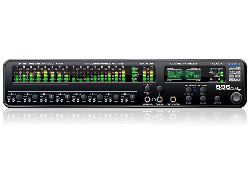 MOTU 896mk3 features built-in effects | MusicRadar