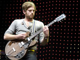 Caleb Followill and his now-deceased Gibson ES-325