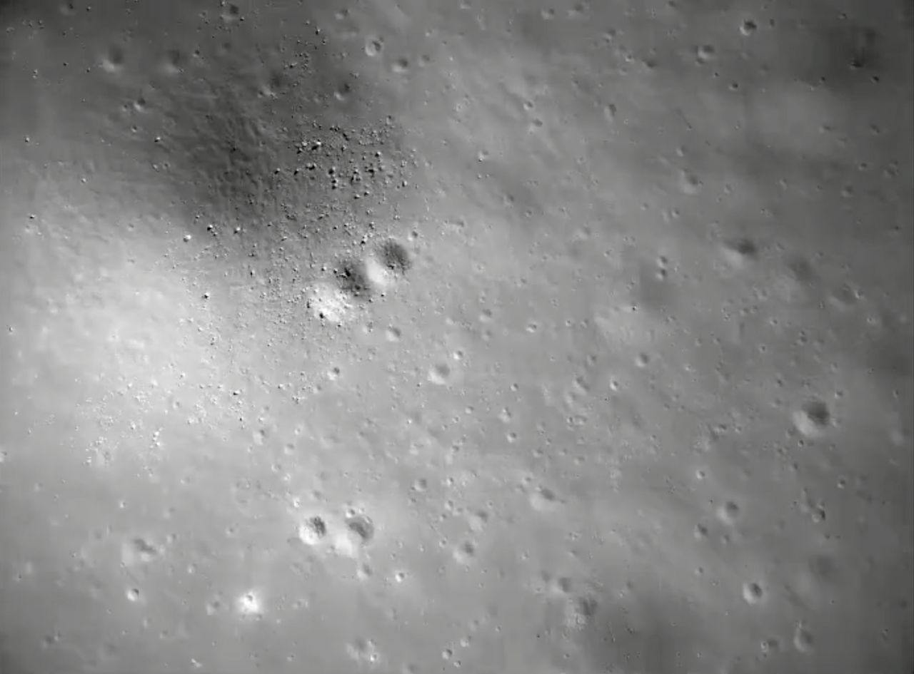 China's Chang'e 5 moon lander captures these views of its descent to the lunar surface on Dec. 1, 2020.