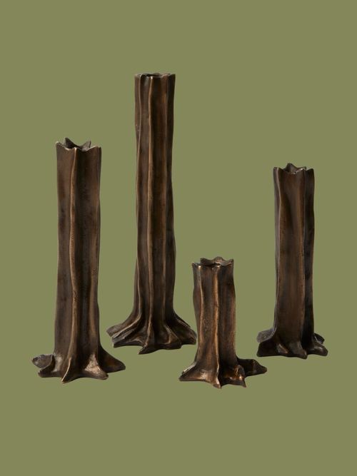 Arbor Bronze Candlesticks, Set of 4