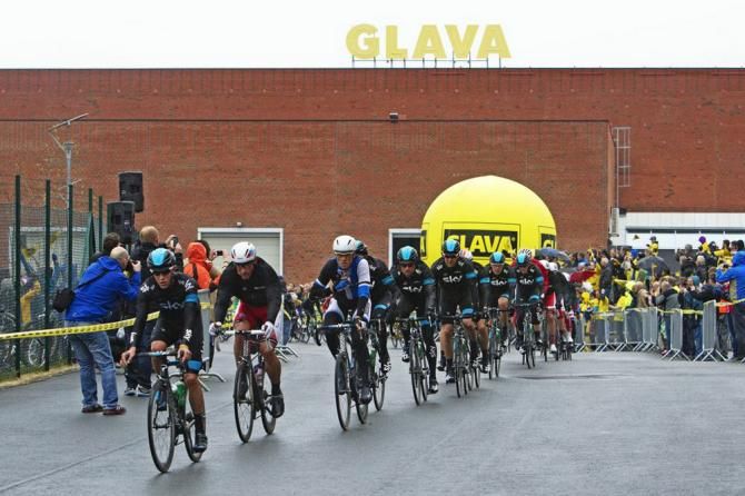 The peloton in action during the first day of racing at the Glava Tour of Norway