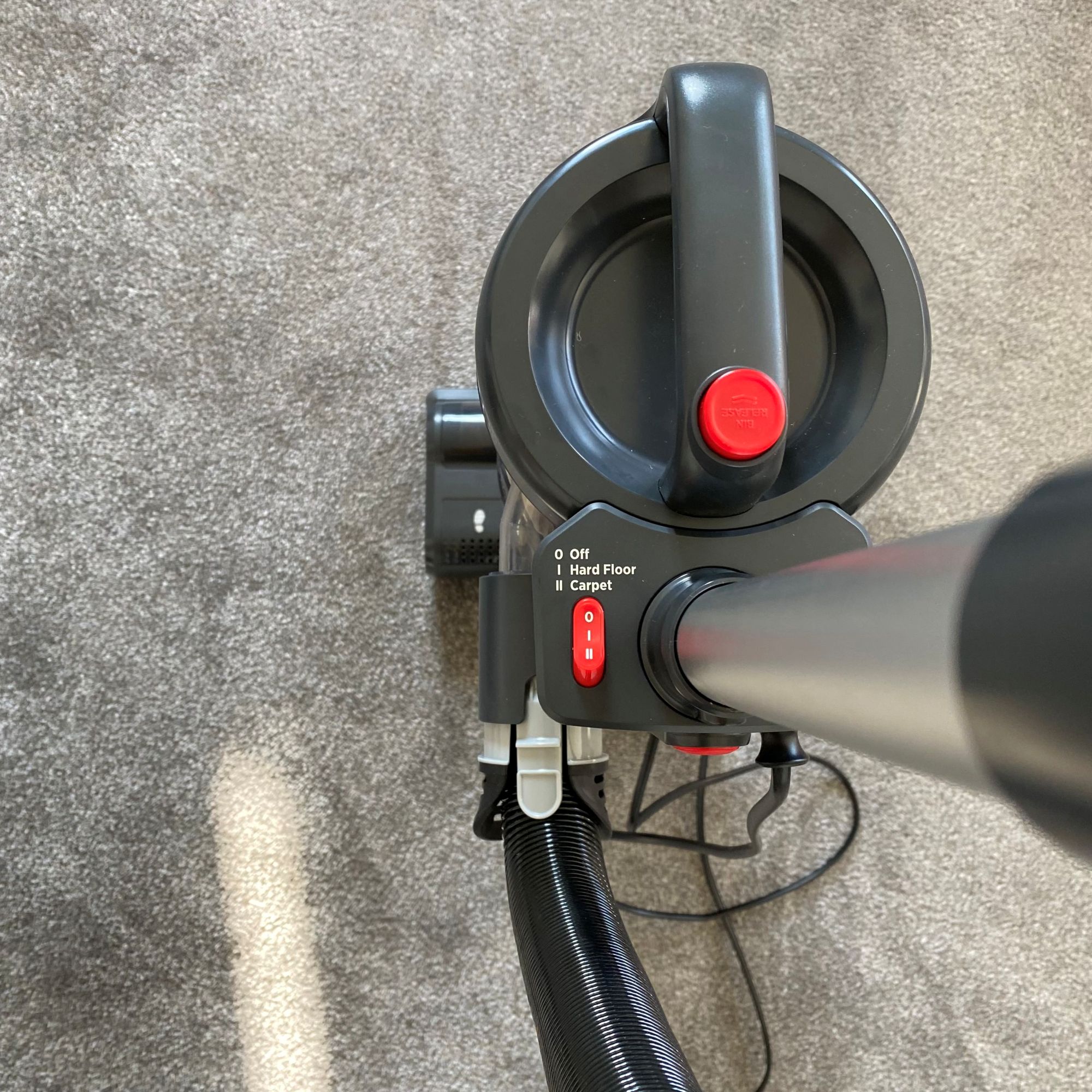 Hoover HL4 Upright Vacuum Cleaner power button