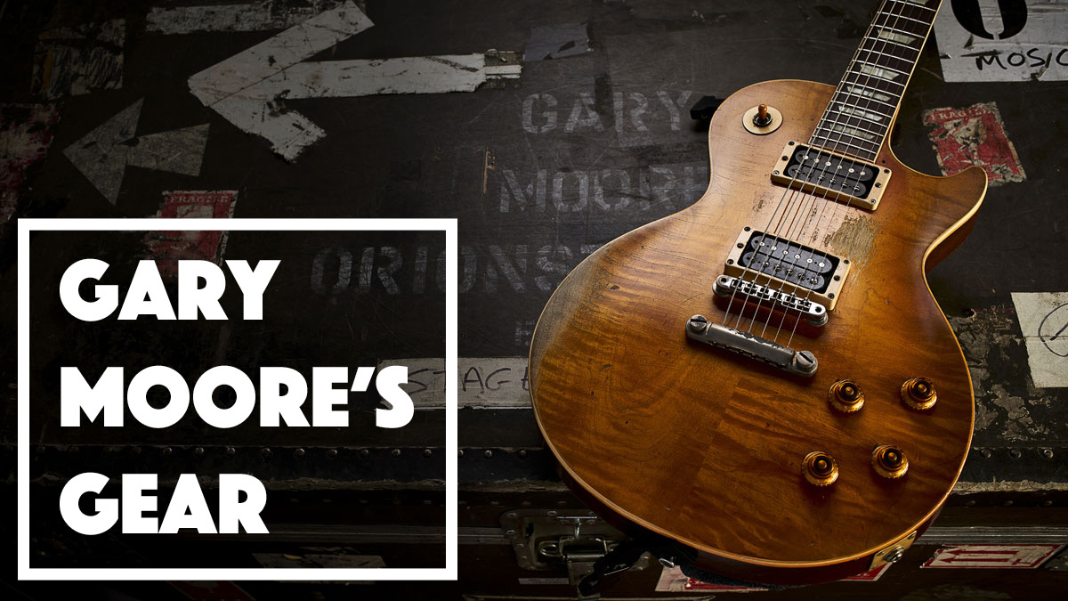 Miniature Guitar Gary Moore & Strap 