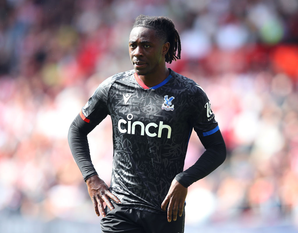 Eberechi Eze of Crystal Palace during the Premier League match between Sheffield United and Crystal Palace at Bramall Lane on August 12, 2023 in Sheffield, England.