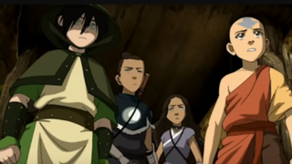 Toph and her friends in Avatar: The Last Airbender.