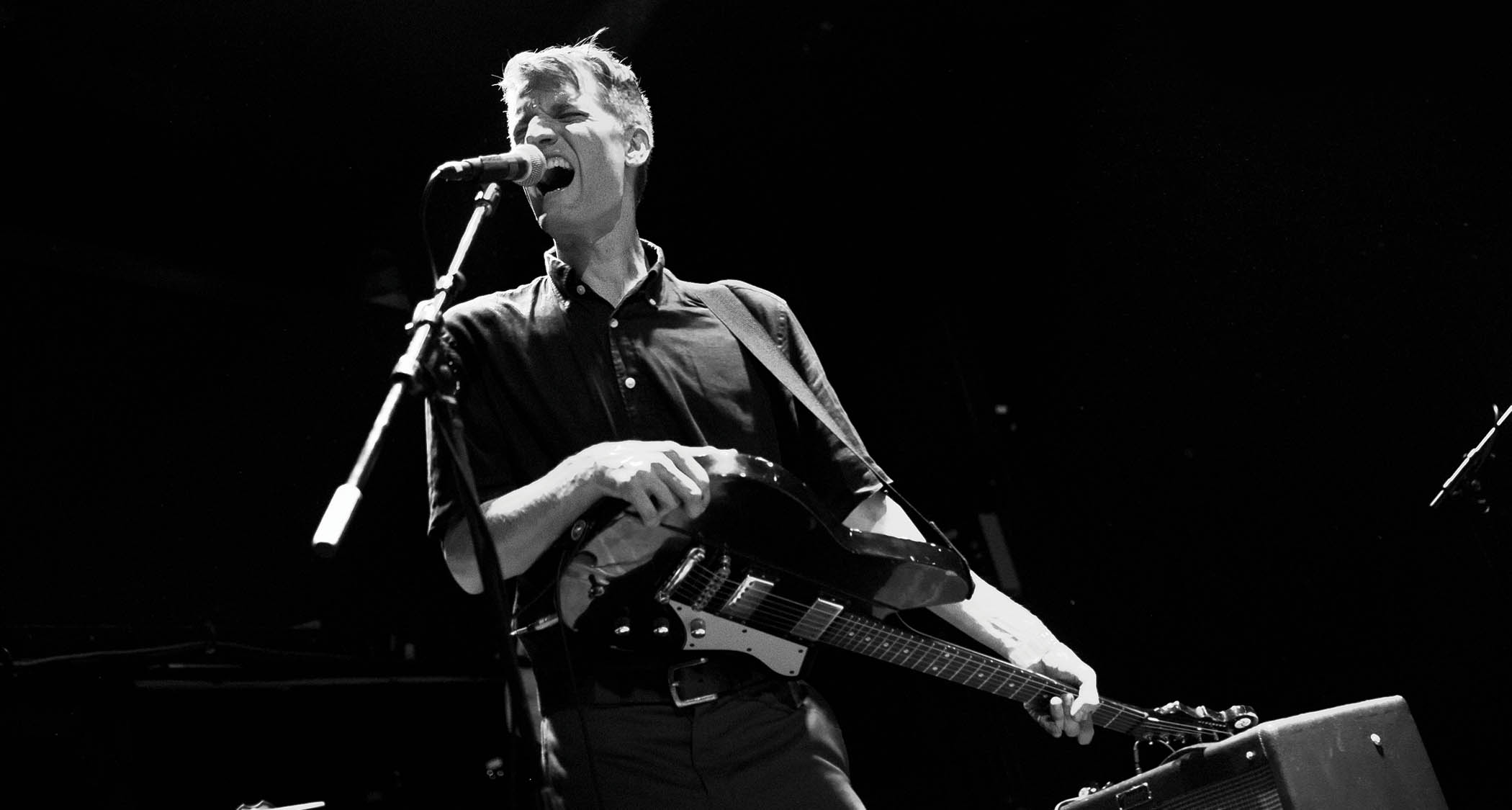 Madison Velding-VanDam of the wants gets down to business with his Reverend guitar and bare-bones pedalboard