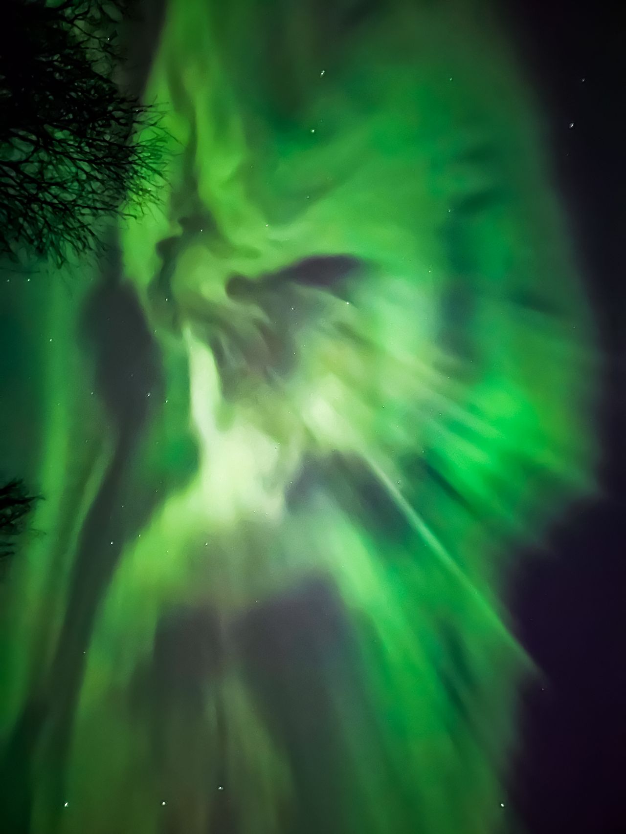 dancing ribbons of light fill the sky as the northern lights put on a show in Finland.