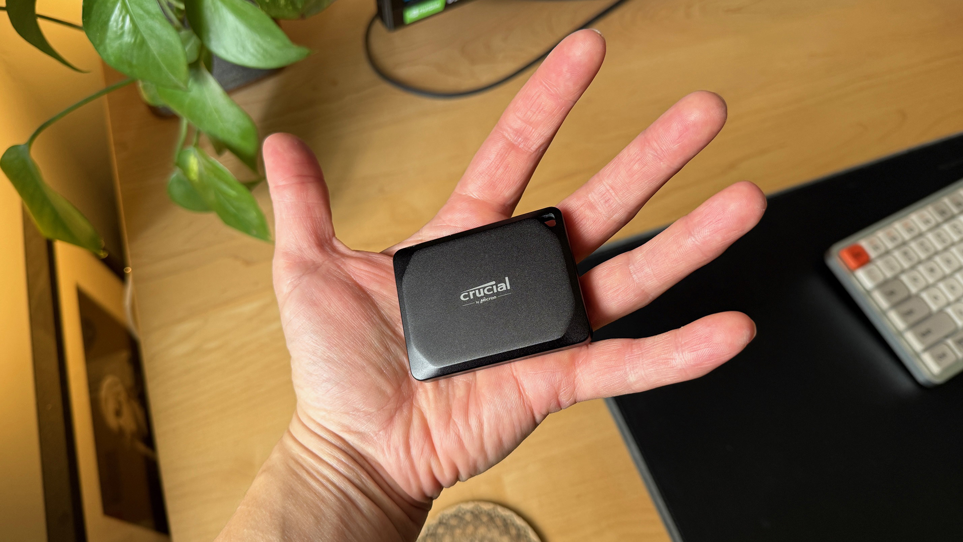 The Crucial X9 Pro SSD. 
