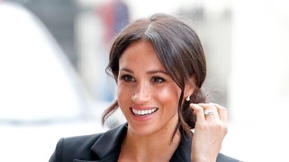 LONDON, UNITED KINGDOM - SEPTEMBER 04: (EMBARGOED FOR PUBLICATION IN UK NEWSPAPERS UNTIL 24 HOURS AFTER CREATE DATE AND TIME) Meghan, Duchess of Sussex attends the WellChild awards at the Royal Lancaster Hotel on September 4, 2018 in London, England. The Duke of Sussex has been patron of WellChild since 2007. (Photo by Max Mumby/Indigo/Getty Images)